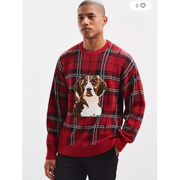 Urban Outfitters Tartan‎ Beagle Sweater - Picture 1 of 7